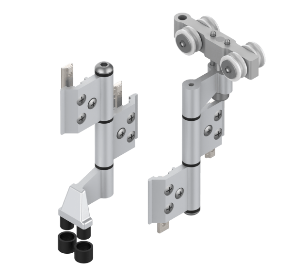 2078 - UPPER AND LOWER HINGE SET FOR FOLDING SYSTEMS